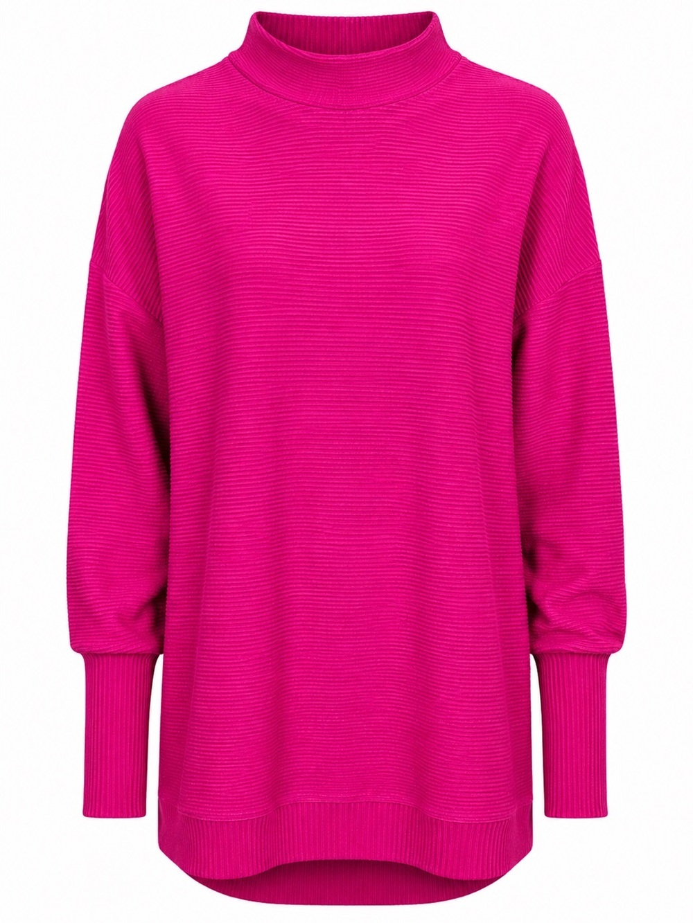 Tribal Jeans Hot Pink Ribbed Tunic Sweater XS NWT